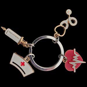 Nurse Keychain Bag Backpack Charm Practitioner Student Graduation Thank You
